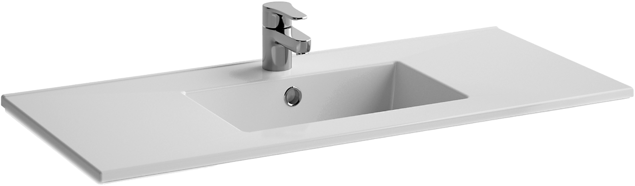 Мебельная раковина Jacob Delafon Ola EXUA112-00 101 накладная, белая, прямоугольная, фарфор