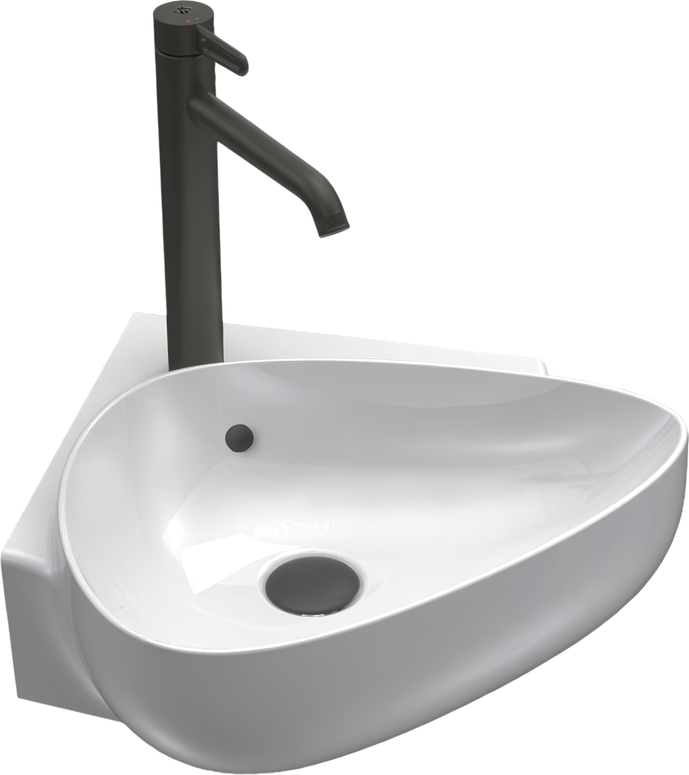 Раковина маленькая в туалет Jacob Delafon Nouvelle Vague EGL112 45 белая, овальная