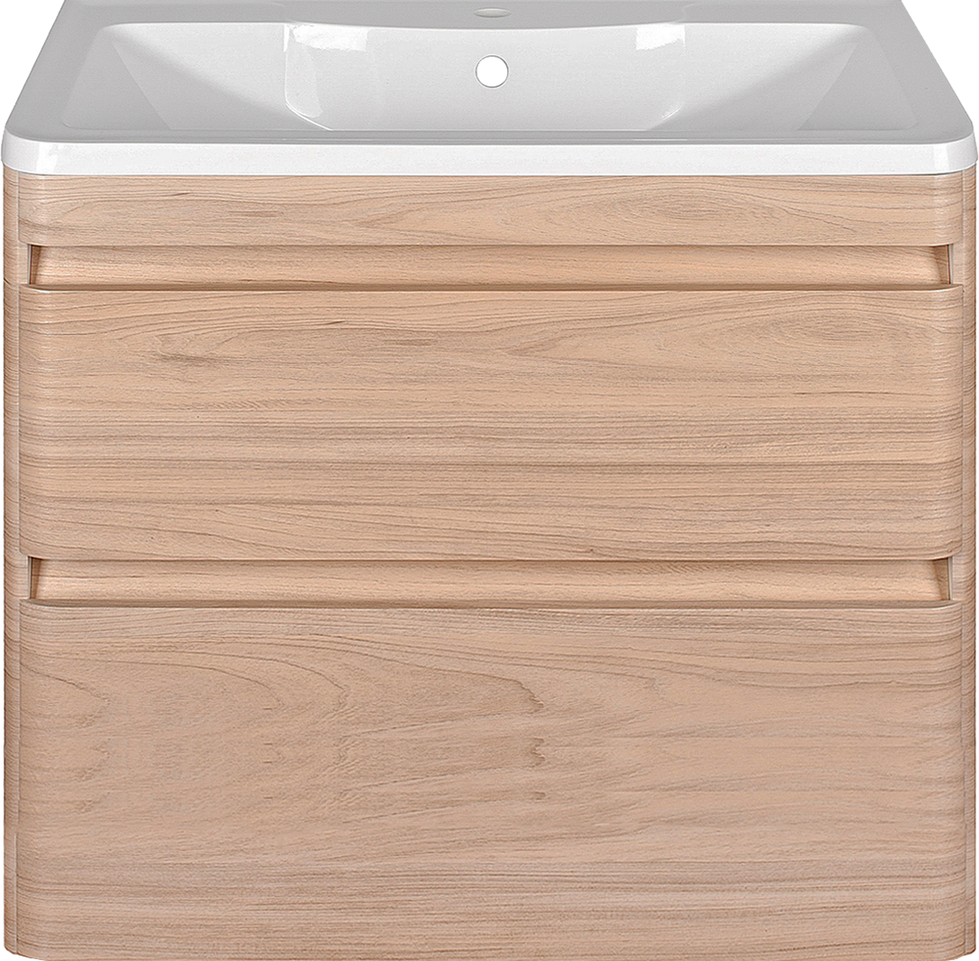 Тумба под раковину без столешницы Style Line Атлантика 80 Люкс Plus, подвесная, ясень перламутр