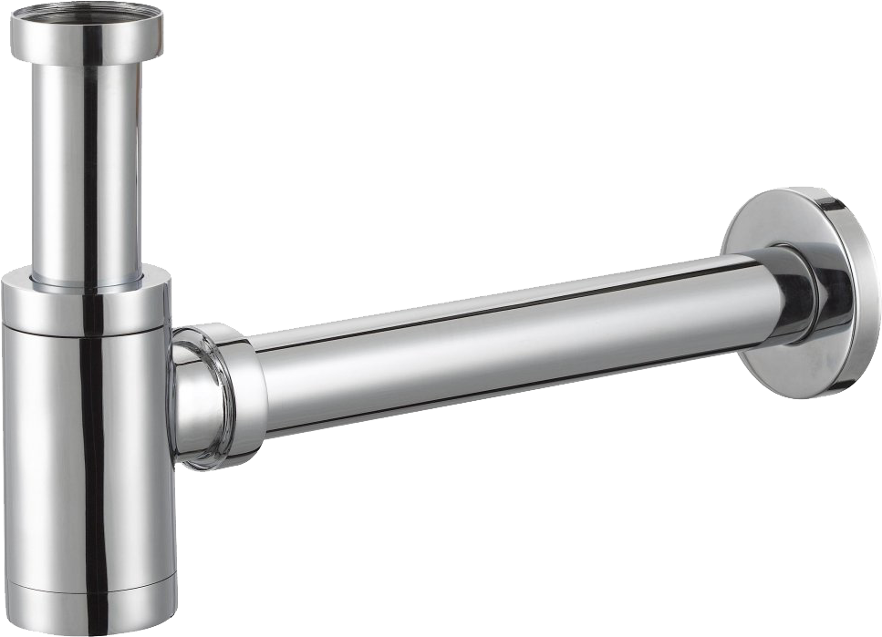 Сифон для раковины BelBagno BB-SMT2-01 32 мм, бутылочный, глянцевый хром, нержавеющая сталь