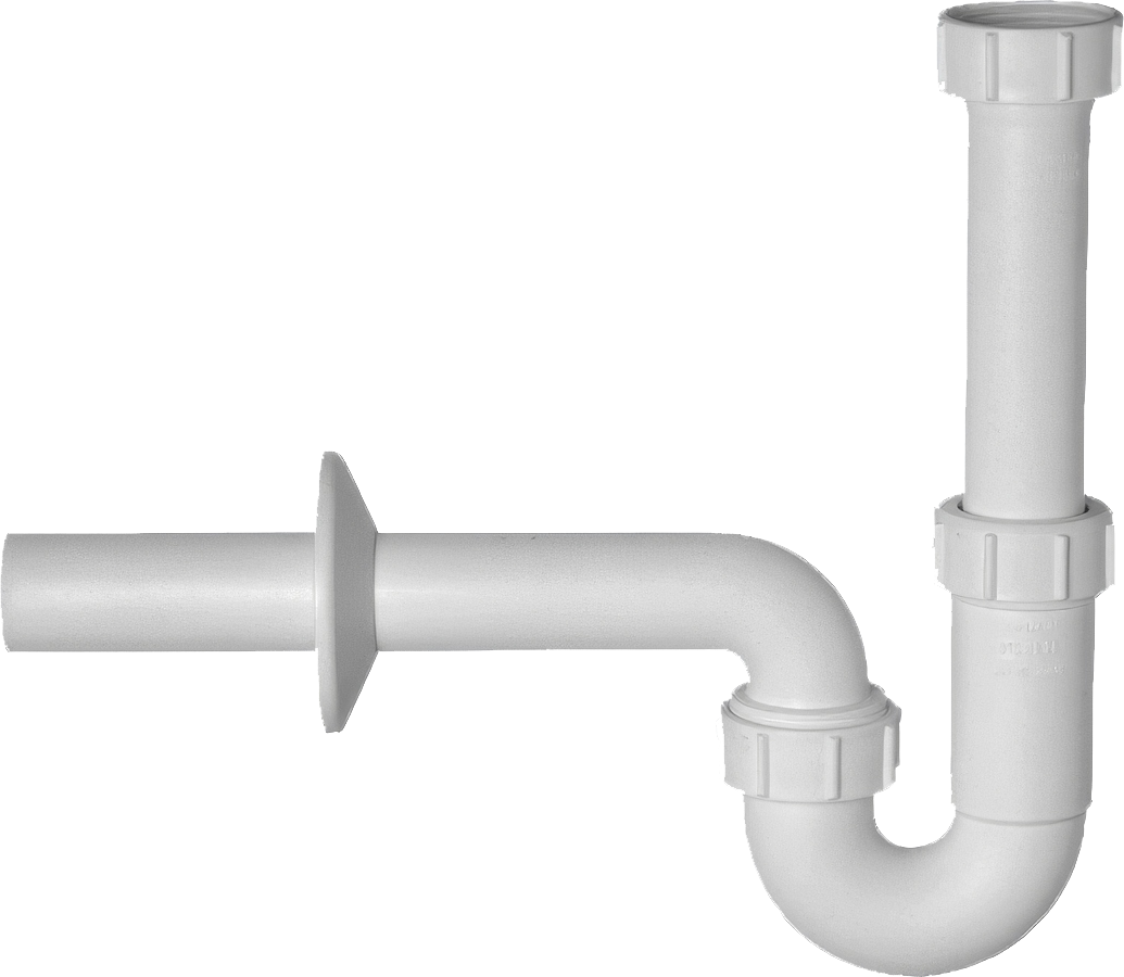 Сифон для раковины McAlpine MRW8 32 мм, трубный, белый