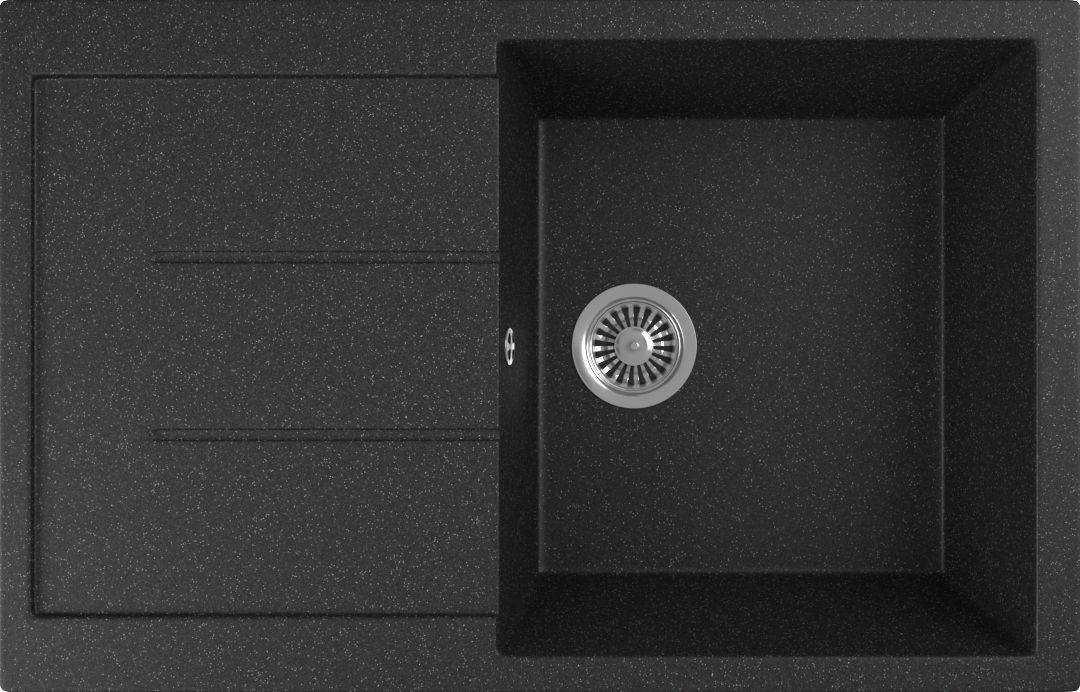 Мойка кухонная Domaci Бьелла M-GS14-BL черная
