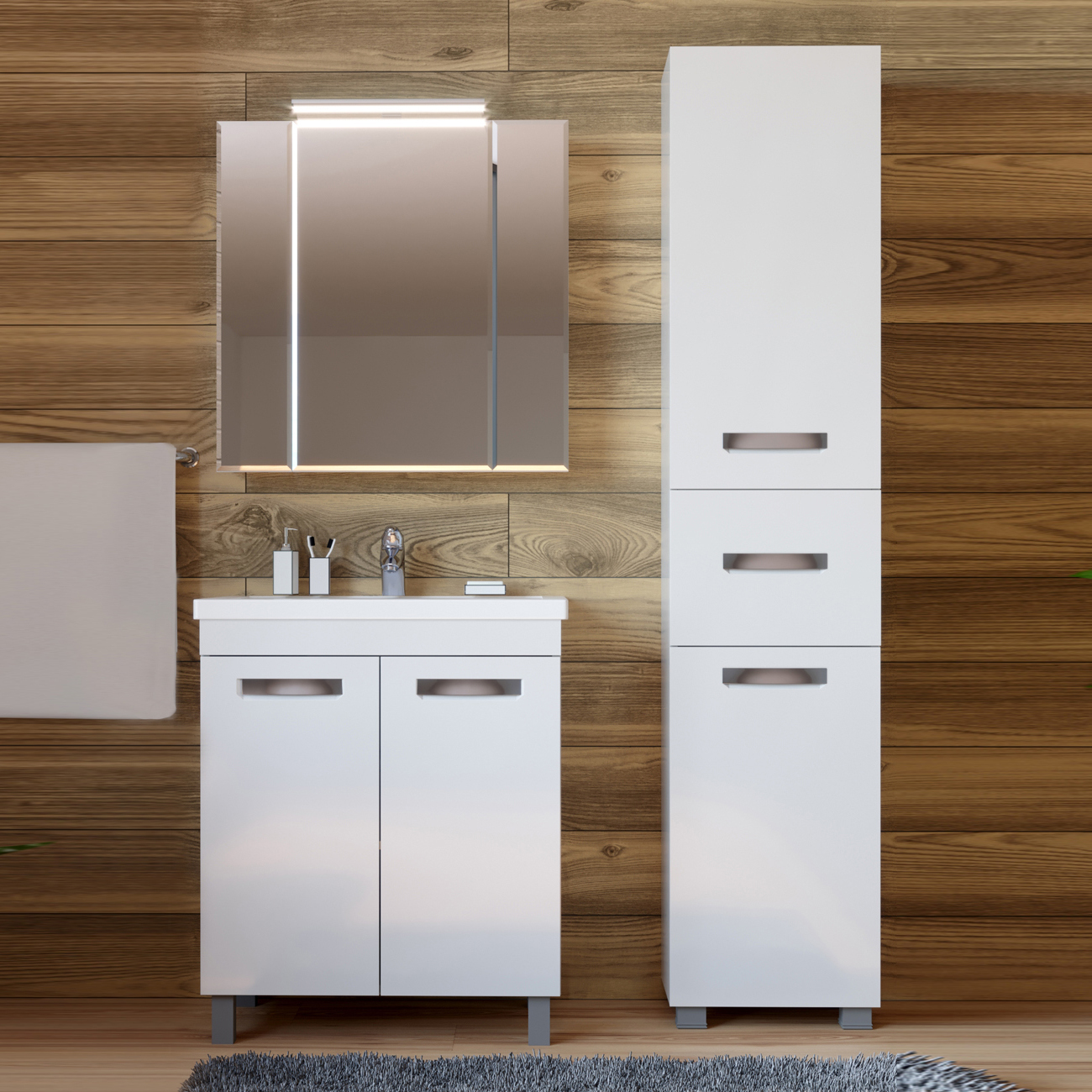 Мебель для ванной комнаты Vigo Plaza 70 2 дверцы