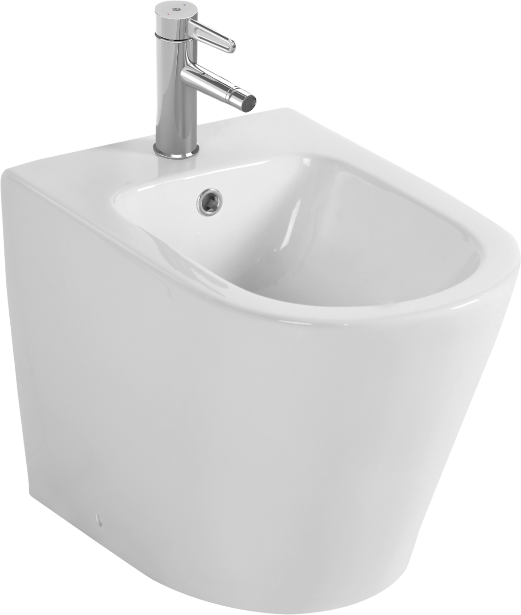 Биде напольное Jacob Delafon Rodin+ EBJ0002-00 глянцевое белое