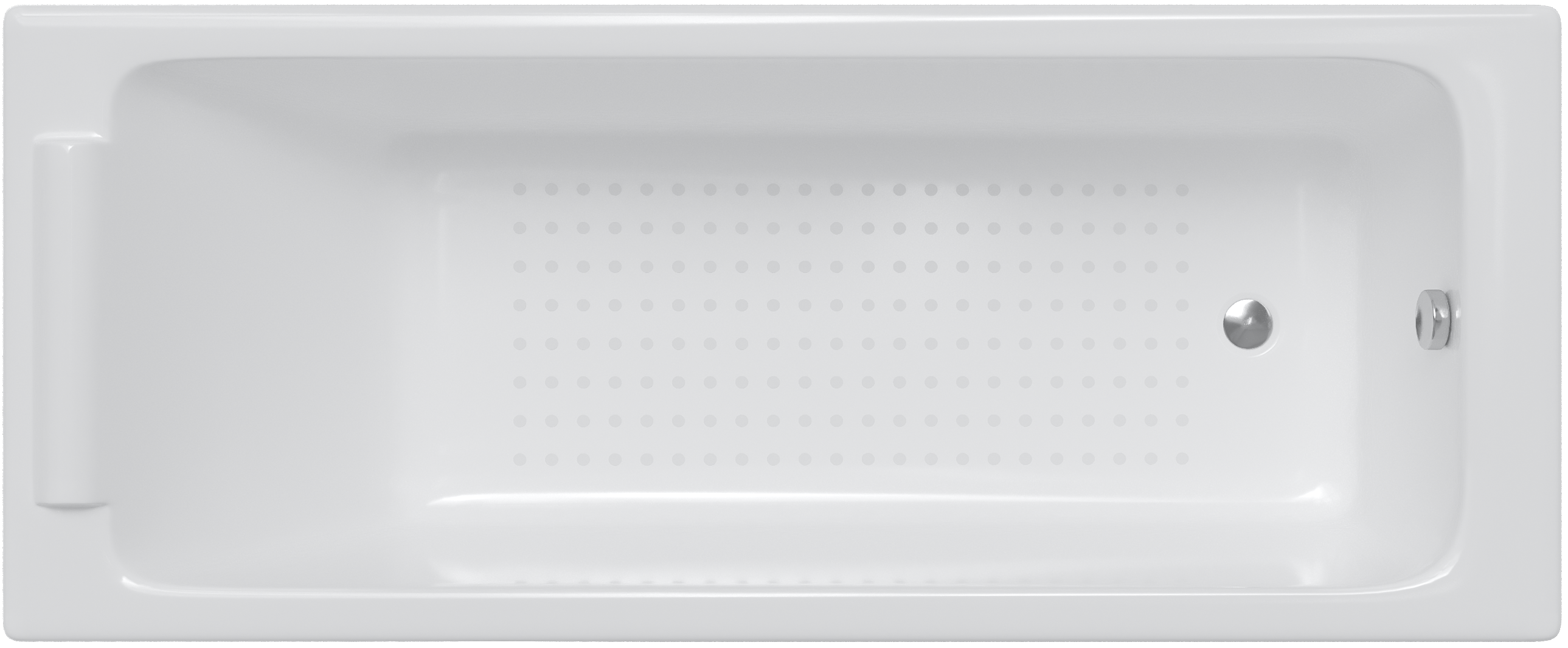 Чугунная ванна Jacob Delafon Parallel 170x70 см, встраиваемая, белая, на ножках