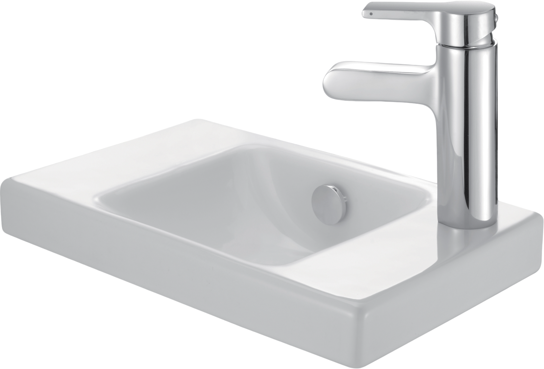 Раковина маленькая в туалет Jacob Delafon Odeon Up E4799G 40 белая, прямоугольная