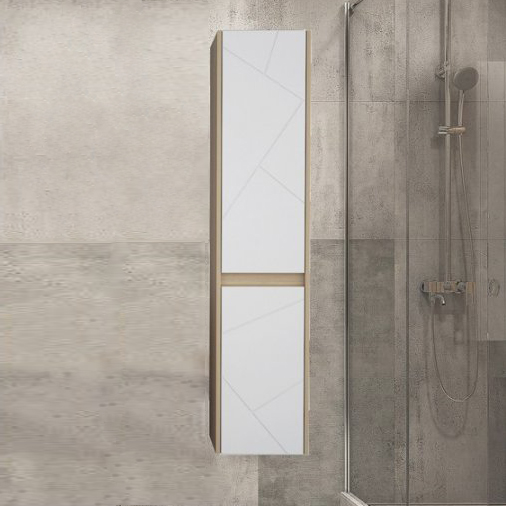 Шкаф-пенал для ванной ASB-Mebel Диана 35 белый глянец