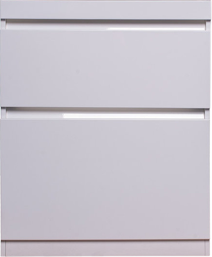 Тумба под раковину без столешницы Style Line Даллас 130 Люкс Plus напольная, белая, эмаль