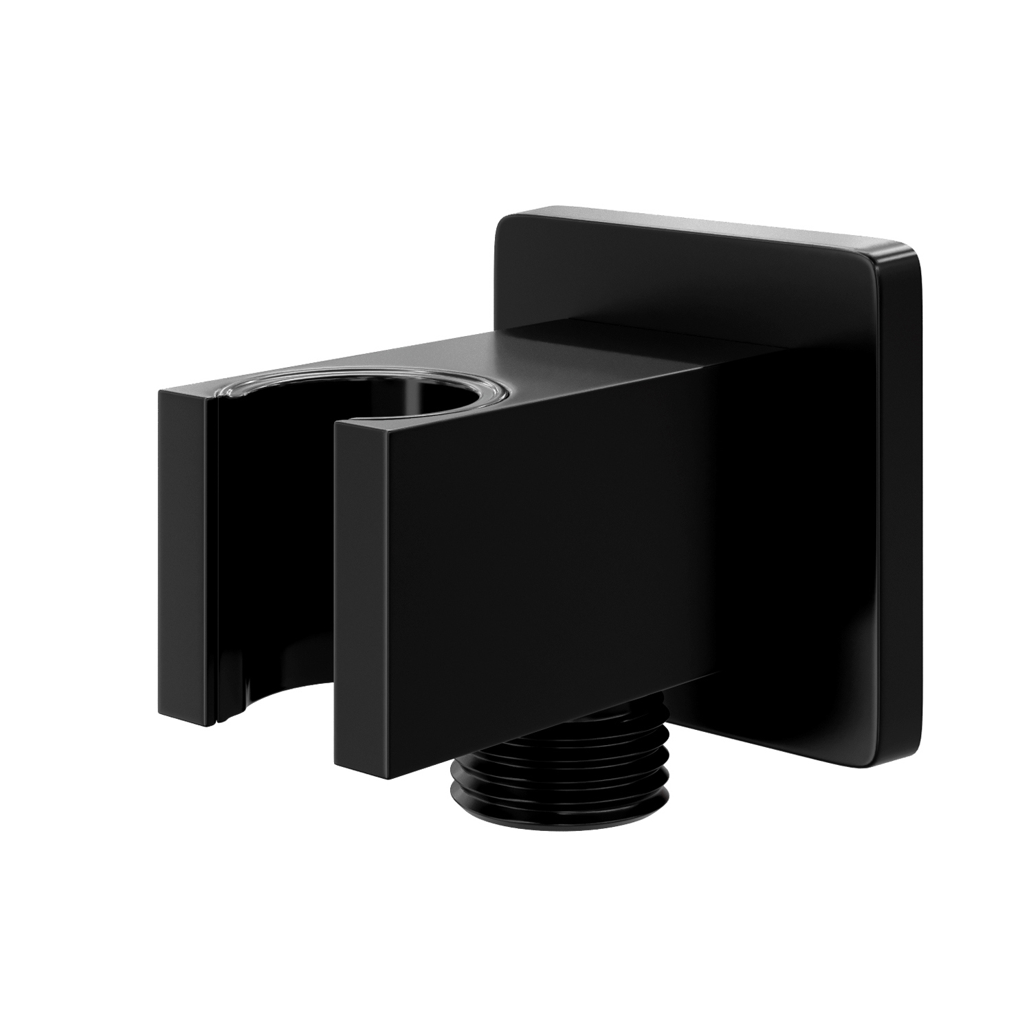 Шланговое подключение Wasserkraft A222 с держателем для душа, матовое черное