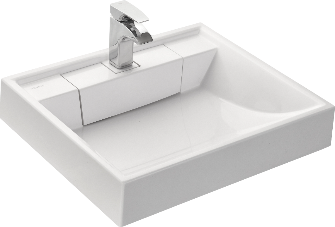 Раковина над стиральной машиной AQUATON Рейн 60 белая, прямоугольная, литьевой мрамор, с кронштейном