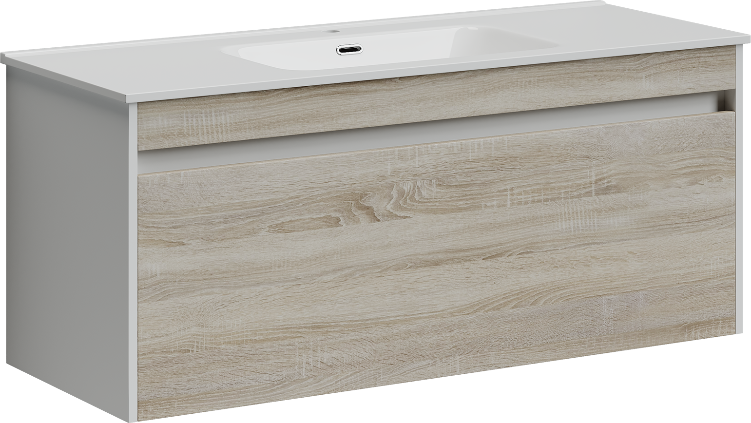 Тумба под раковину без столешницы Sancos Smart 119 см дуб бардолино