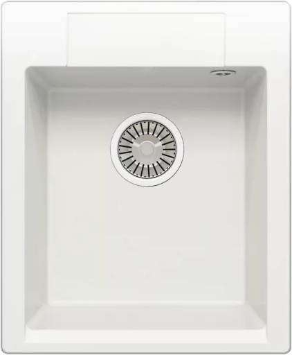 Мойка кухонная Polygran Argo 420 белый хлопок
