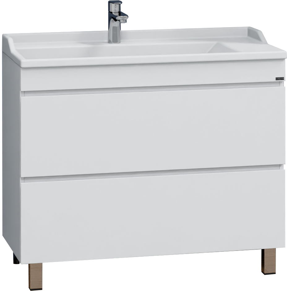 Тумба с раковиной СаНта Марс 100 напольная, с ящиками