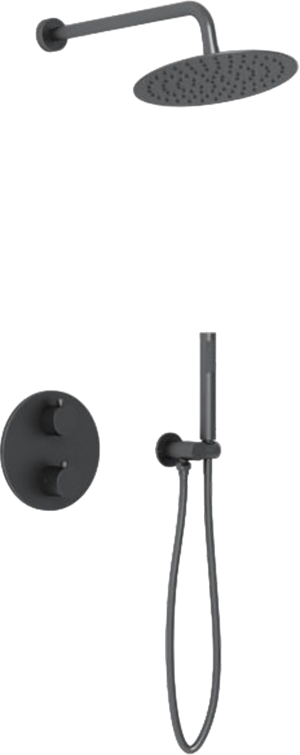Душевой комплект Vincea VSFW-101TMB С ВНУТРЕННЕЙ ЧАСТЬЮ, черный матовый