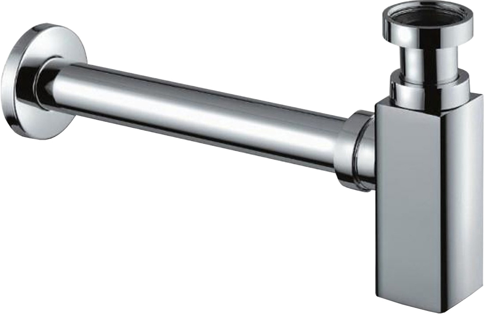 Сифон для раковины SantiLine SL-118 32 мм, бутылочный, глянцевый хром