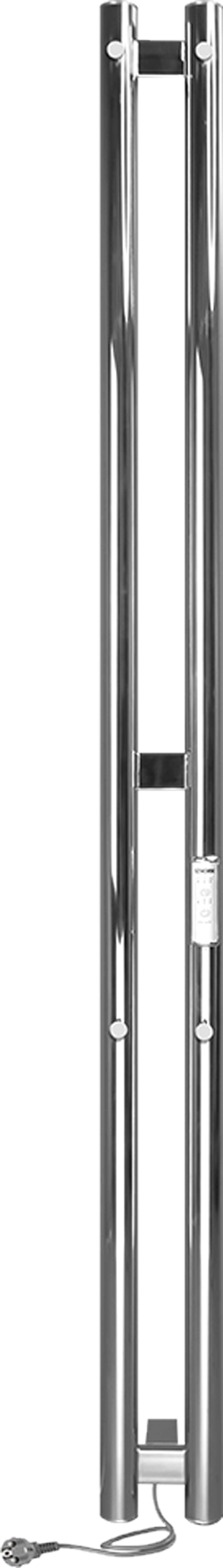 Полотенцесушитель электрический Indigo Style LSE120-10Rt 120x10 см, подключение справа, слева, серебристый, I-образный