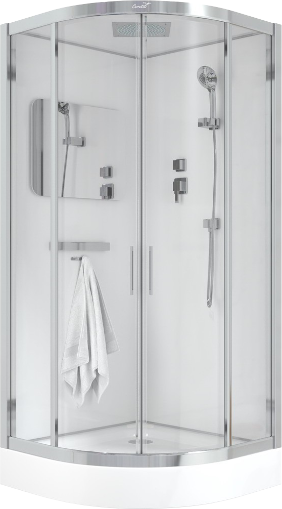 Душевая кабина Ceruttispa Viva 91 90x90, профиль хром