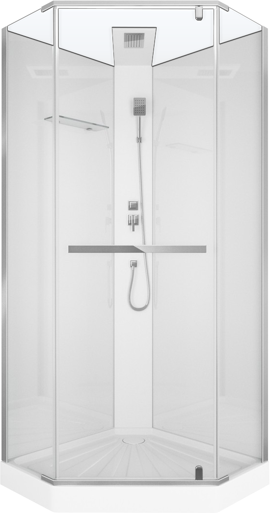 Душевая кабина Ceruttispa Chika 901T профиль хром