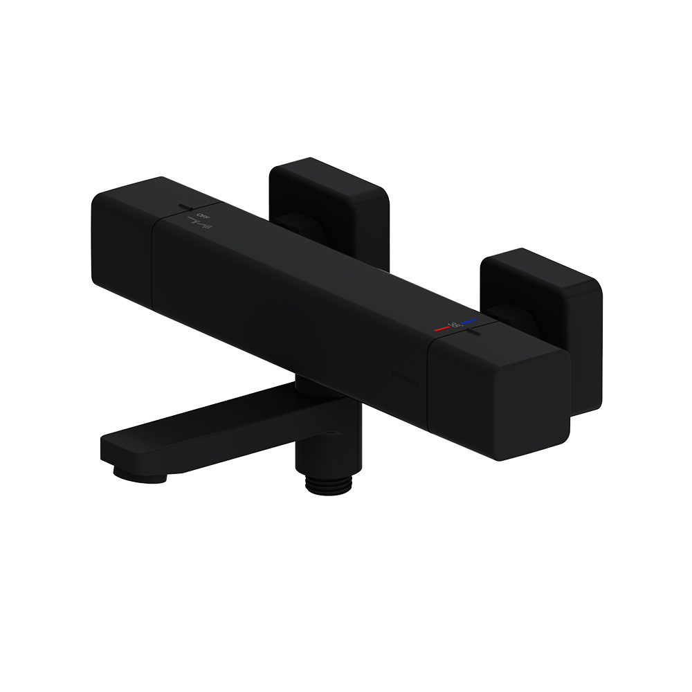 Термостатический смеситель Damixa Gala 533000300 для ванны с душем, черный