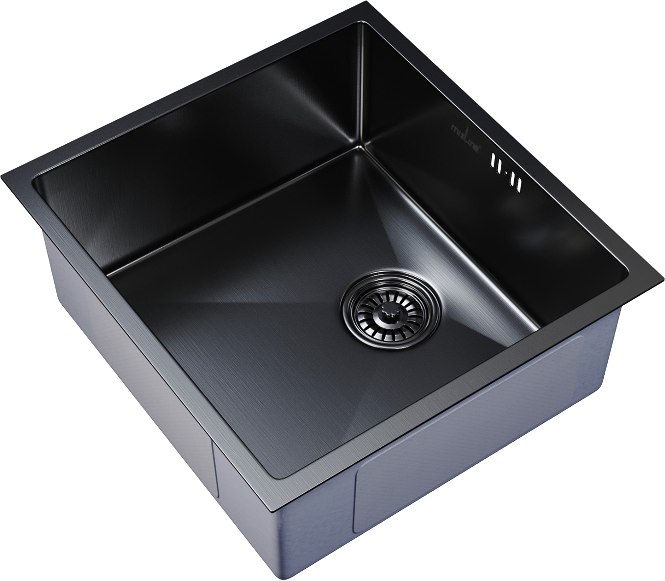 Мойка кухонная Mixline 548565 черный графит