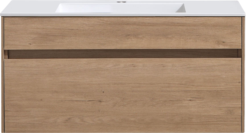 Тумба под раковину без столешницы Vincea Chiara 100, подвесная, натуральный дуб