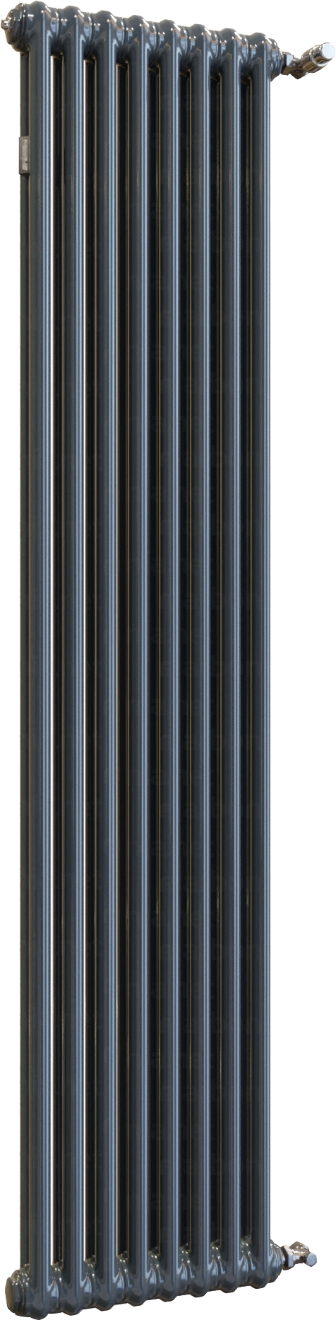 Радиатор стальной трубчатый Arbonia 3180 вертикальный, 3 трубы, 8 секций, дизайнерский, боковое подключение, серый антрацит RAL 7016