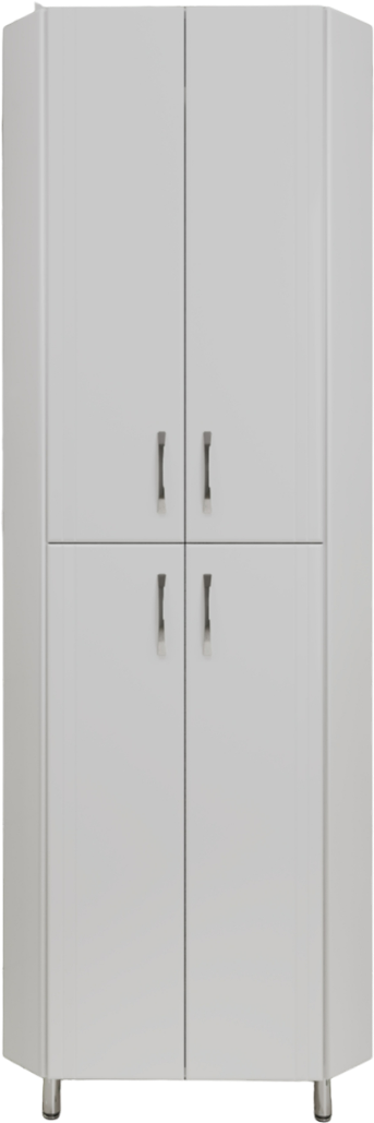 Шкаф-пенал для ванной Style Line Эко Стандарт Веер 45 угловой, белый