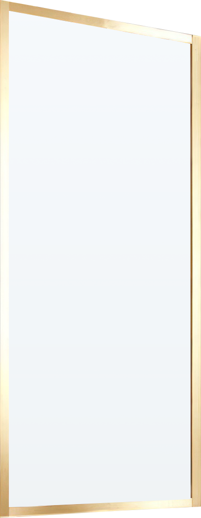 Шторка на ванну Vincea VSB-41700CLG 70 см, профиль брашированное золото, стекло прозрачное