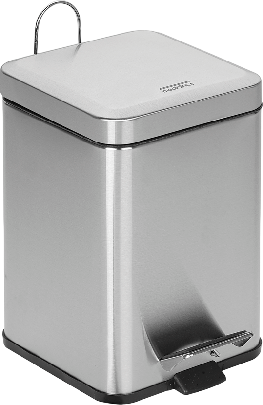 Мусорное ведро Mediclinics PP1206CS 6 л, нержавеющая сталь, матовое