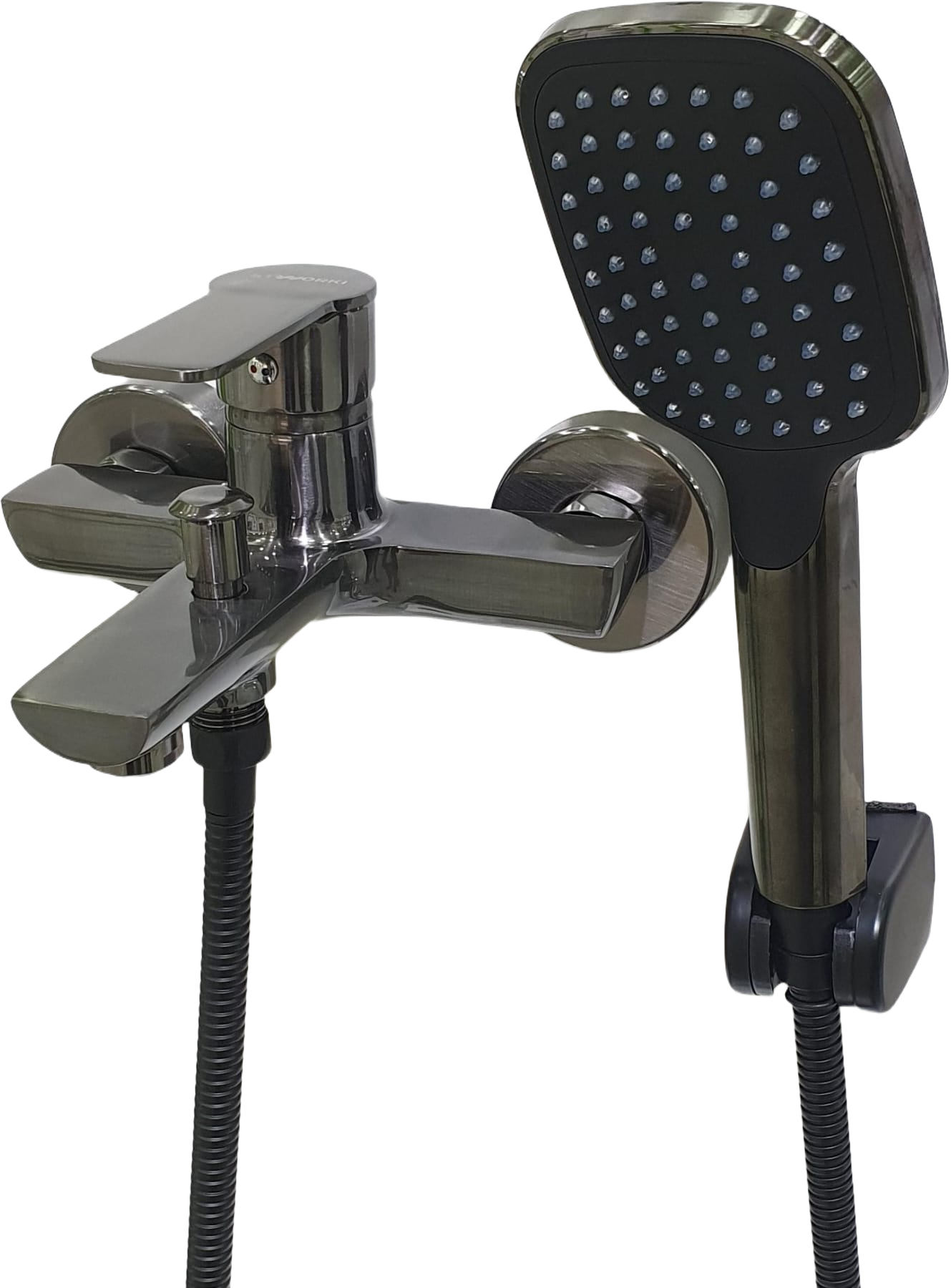 Смеситель для ванны с душем SW Готланд вороненая сталь