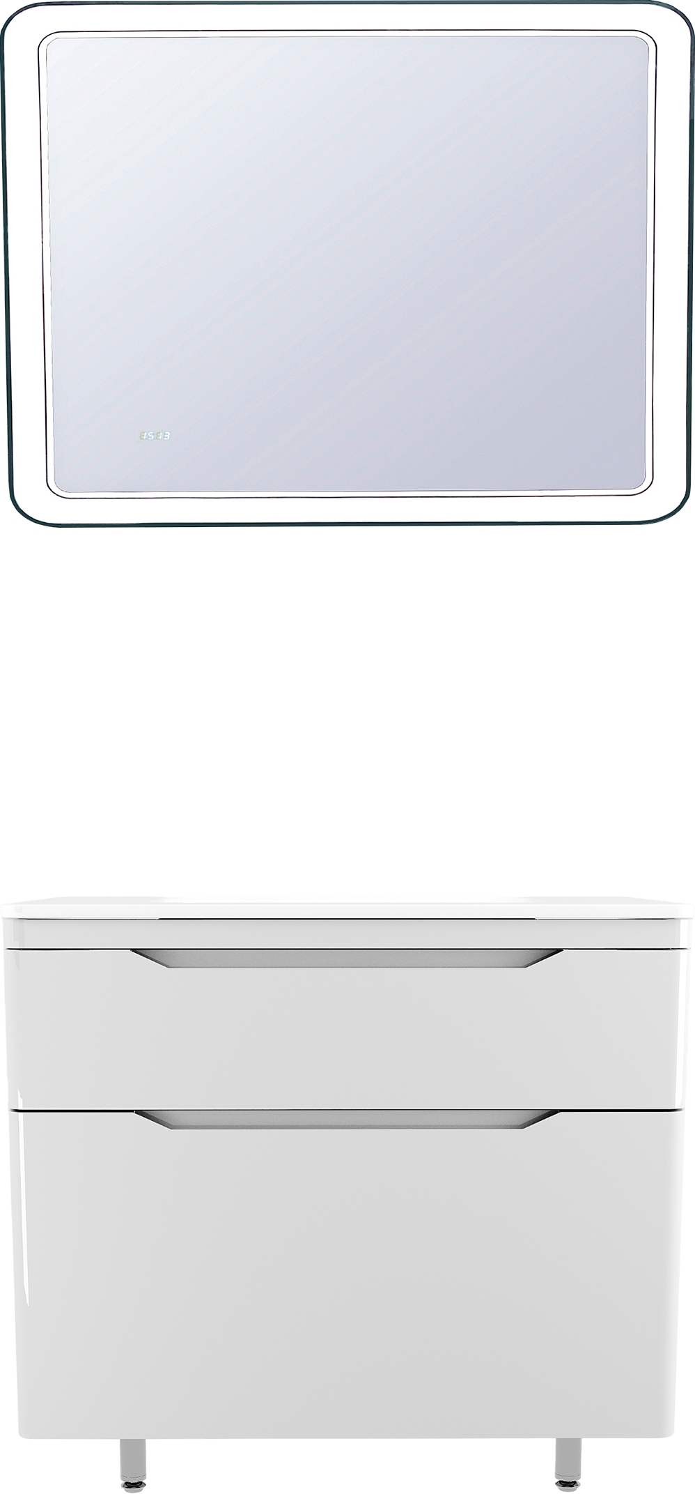 Мебель для ванной комнаты Style Line Марелла 90 напольная, белый глянец