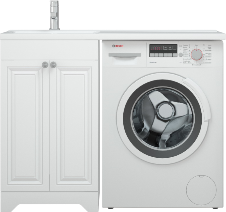 Тумба с раковиной Corozo Леон 110 под стиральную машину L