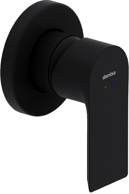 Встраиваемый смеситель для душа и ванны Damixa Apollo 477500300 С ВНУТРЕННЕЙ ЧАСТЬЮ, матовый черный