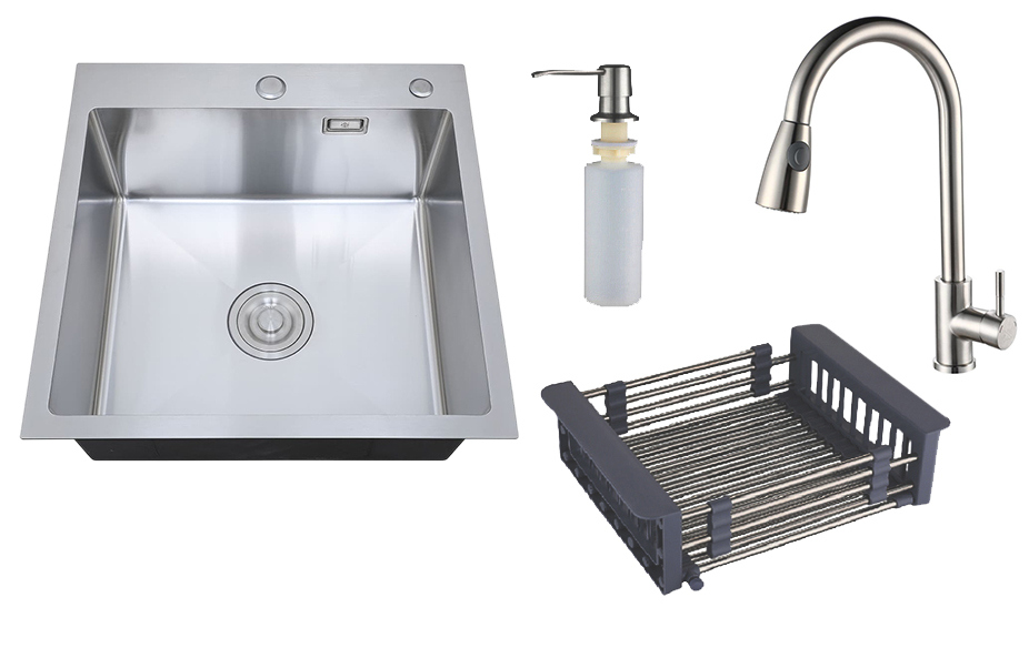 Комплект Мойка РМС MR-5050 + Смеситель SUS124-017F-2