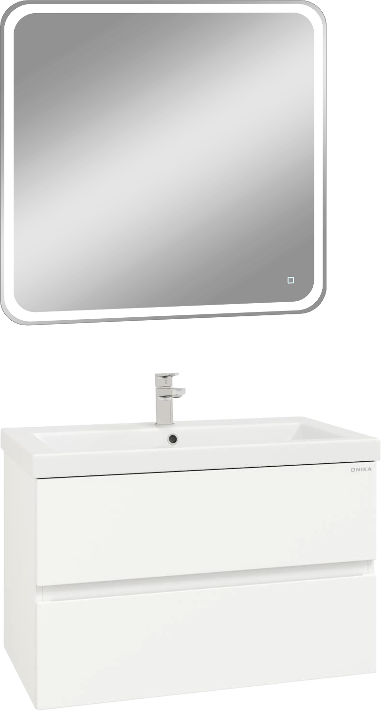 Мебель для ванной комнаты Onika Эвада 80 зеркало DIWO Коломна