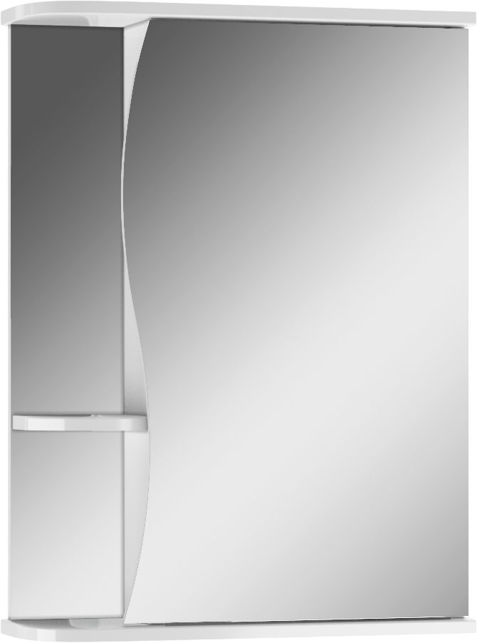 Зеркало-шкаф Айсберг Волна 1-50 R белый