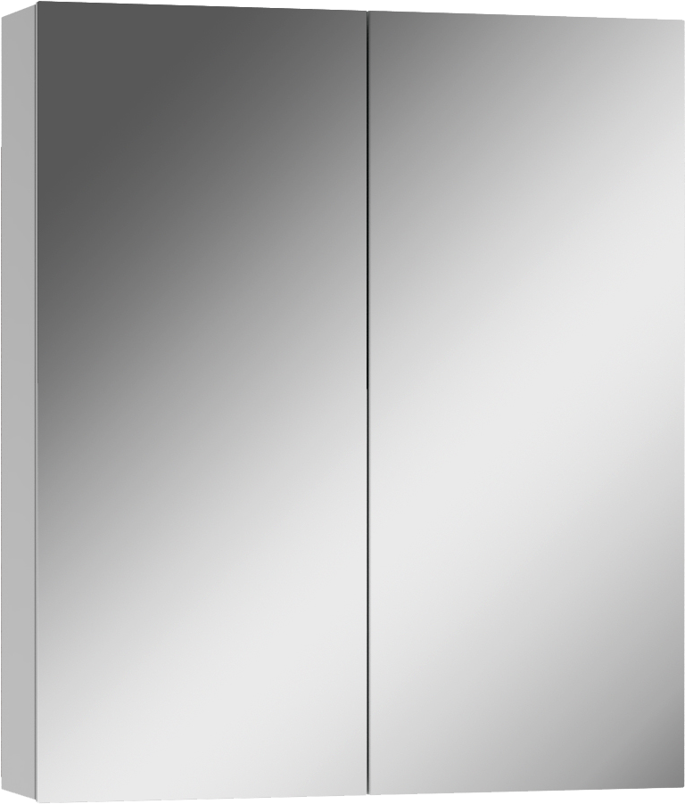 Зеркало-шкаф Айсберг Норма 60 2 дверцы, белый