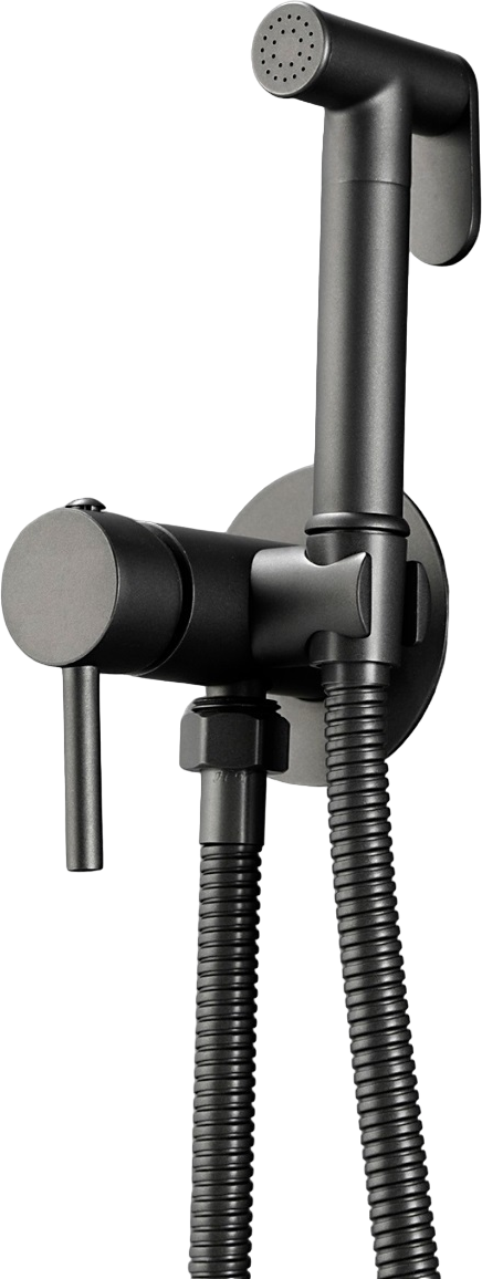 Гигиенический душ BOCH MANN Braies CK-P07GR со смесителем, С ВНУТРЕННЕЙ ЧАСТЬЮ, серый матовый