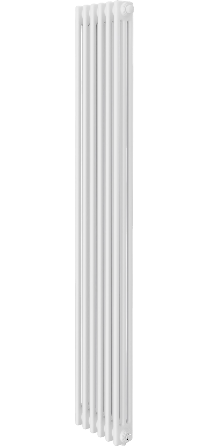 Радиатор стальной трубчатый Royal Thermo Insignia VC3180 вертикальный, 3 трубы, 6 секций, дизайнерский, нижнее универсальное подключение, белый RAL 9016