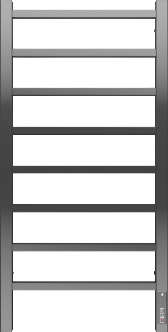 Полотенцесушитель электрический Terminus Ватикан П8 85x45 см, подключение справа, слева, нержавеющая сталь полированная, лесенка