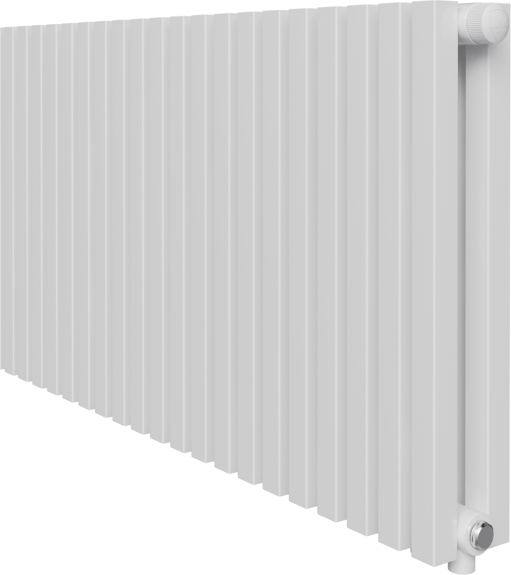 Радиатор стальной трубчатый Royal Thermo Shift Q30 VC2050 2 трубы, 20 секций, дизайнерский, нижнее универсальное подключение, белый RAL 9016