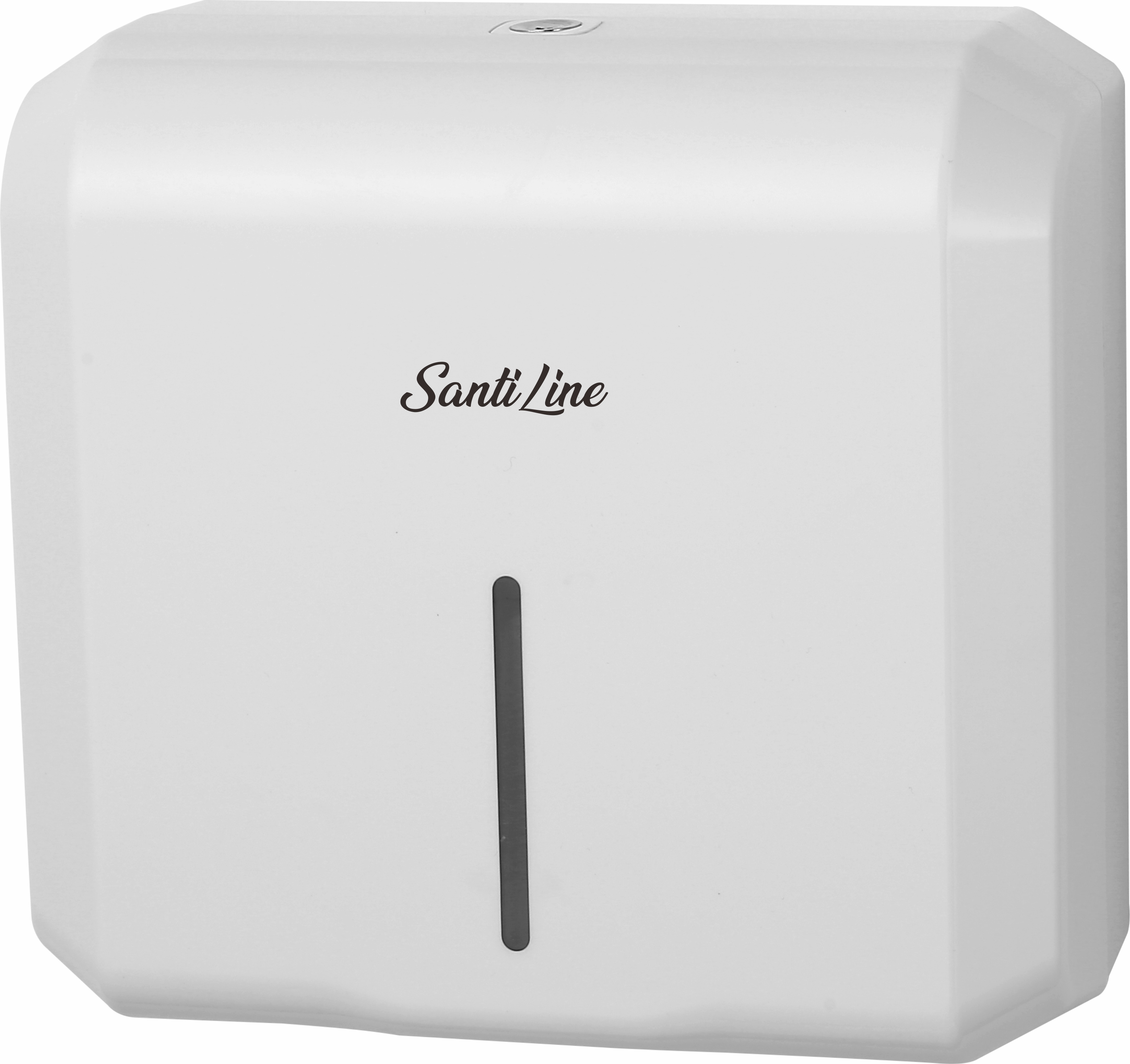 Диспенсер бумажных полотенец SantiLine SL-8012 глянцевый белый