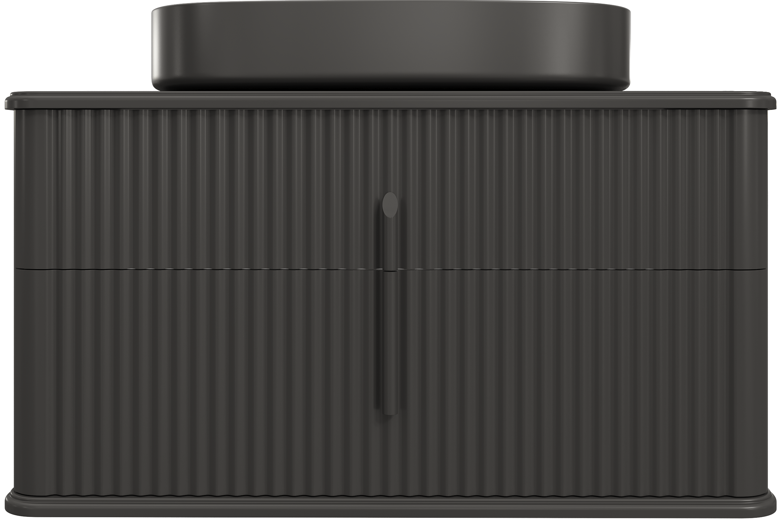 Тумба под раковину со столешницей STWORKI Молде 95 антрацит