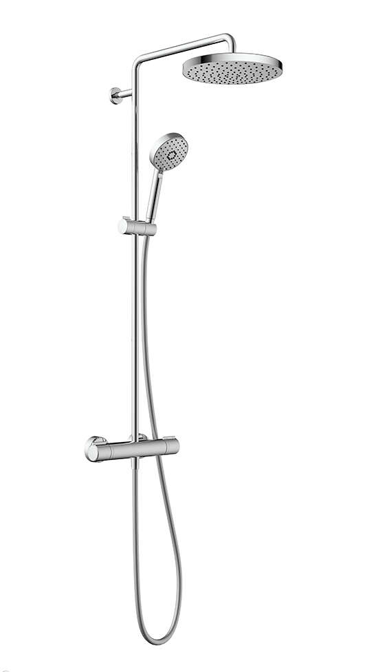 Душевая стойка Jacob Delafon Atom E36124-CP без излива, с термостатом, хром