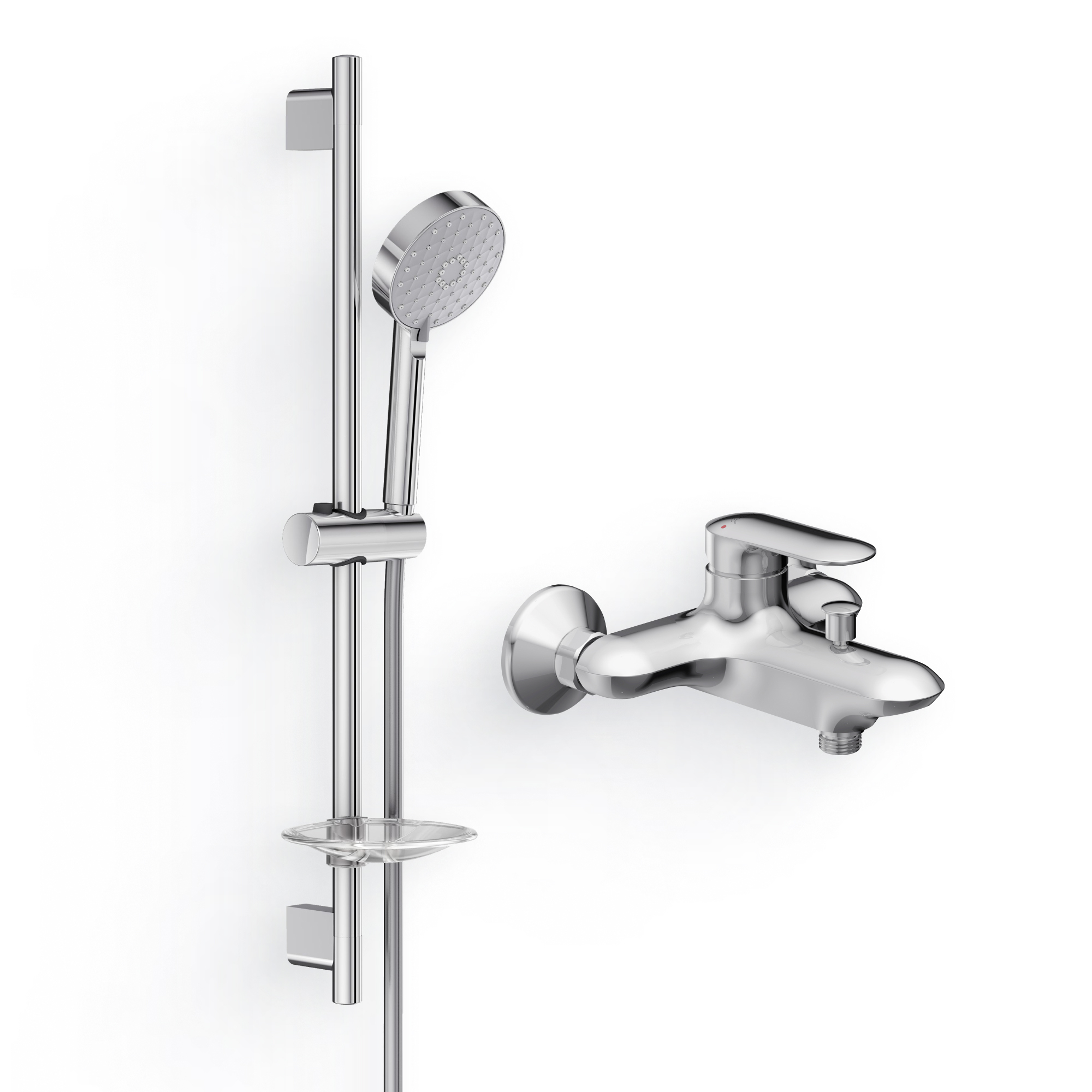 Душевой комплект Смеситель Jacob Delafon Kumin E99460-CP + Гарнитур Awaken E99898RU-CP