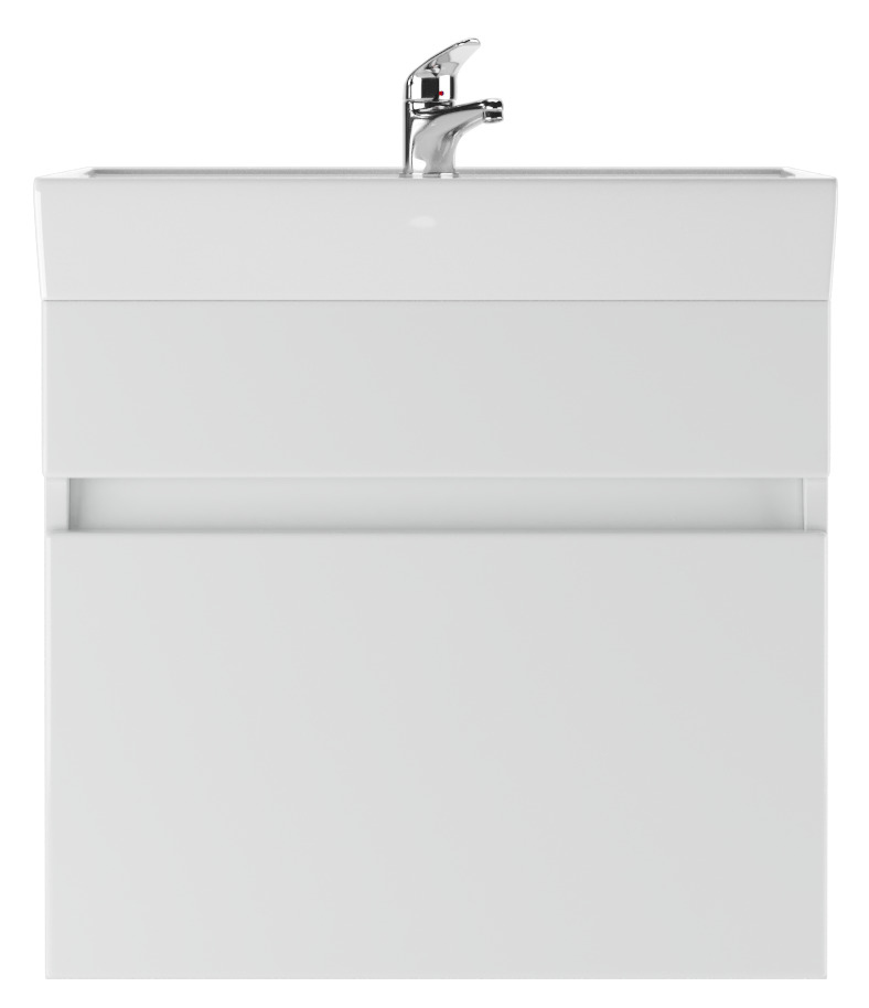 Тумба под раковину подвесная Айсберг, "Енисей 60" Классик с одним ящиком В1