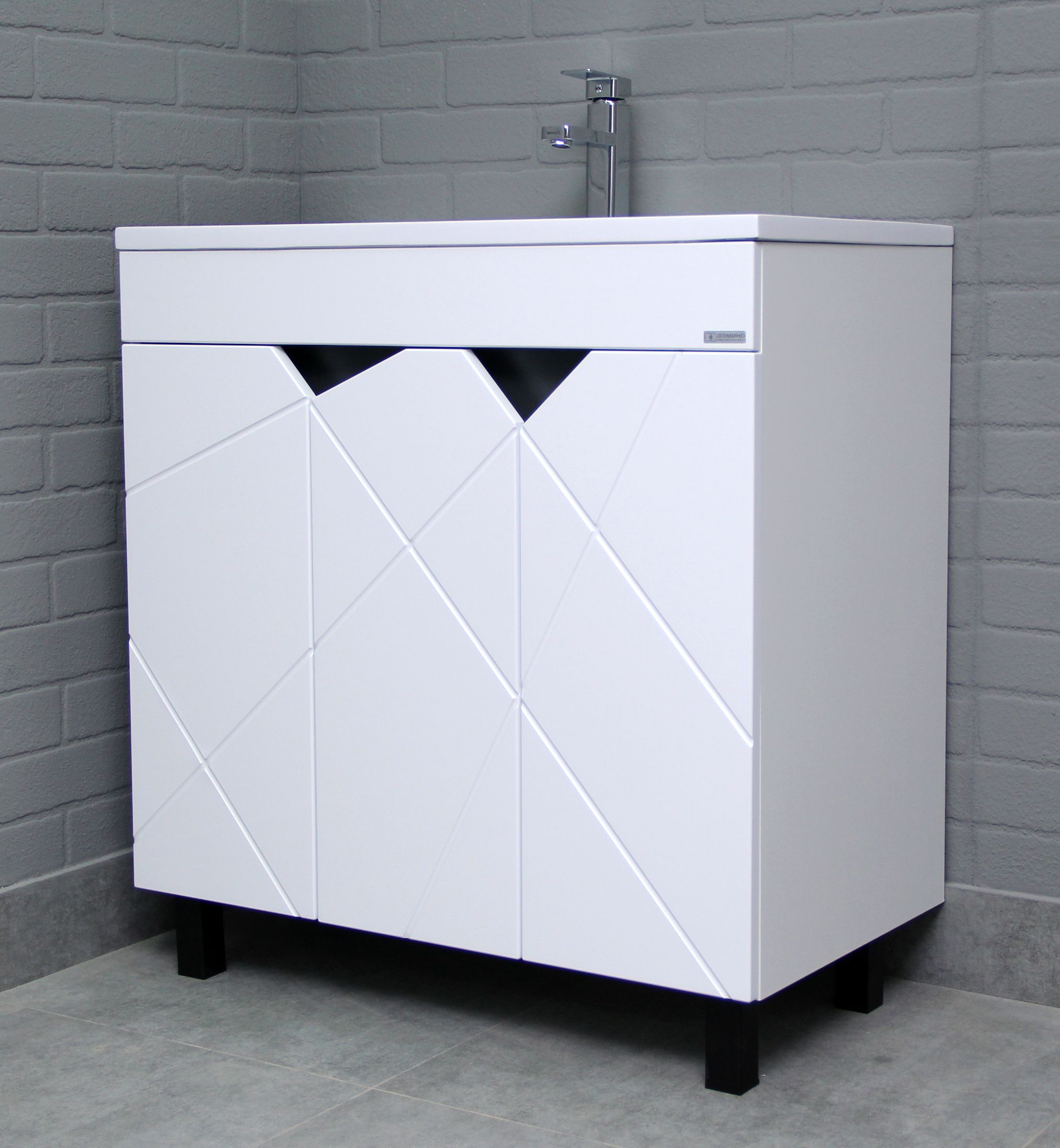 Тумба под раковину Домино, "Absolute 80" Вектор (Vector) без ящика