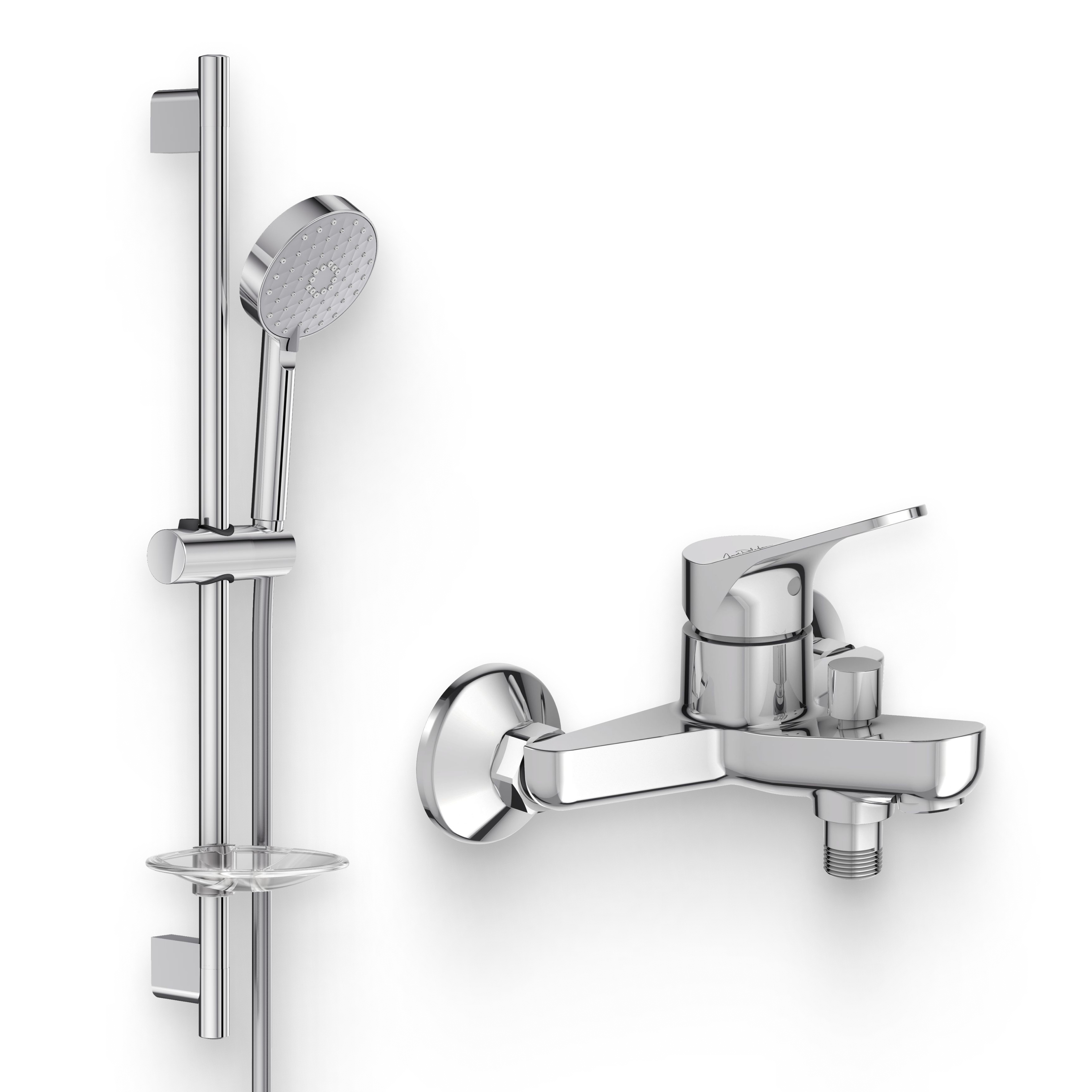 Душевой комплект Смеситель Jacob Delafon Brive E75766-CP + Гарнитур Awaken E99898RU-CP