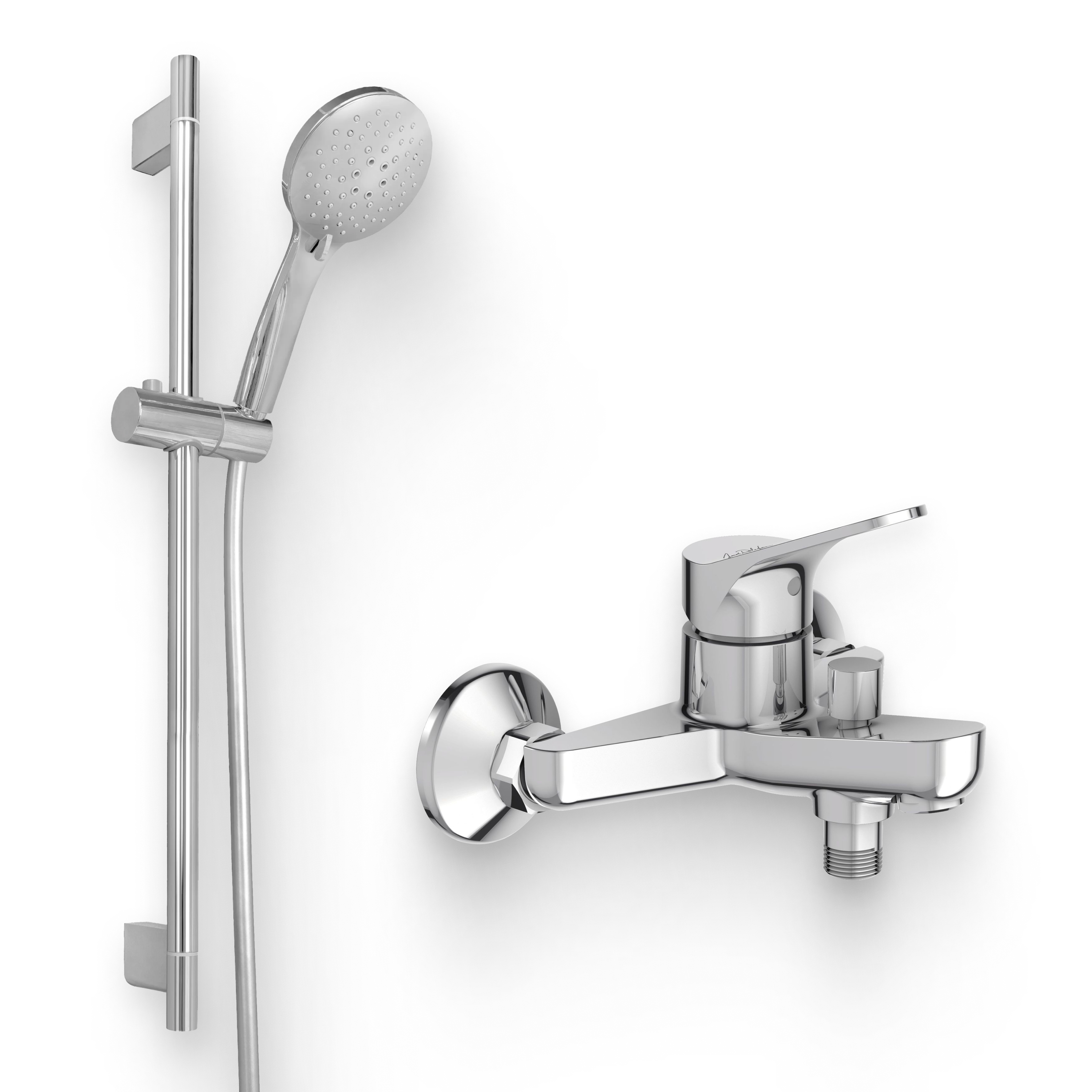 Душевой комплект Смеситель Jacob Delafon Brive E75766-CP + Гарнитур Salute E32907-CP