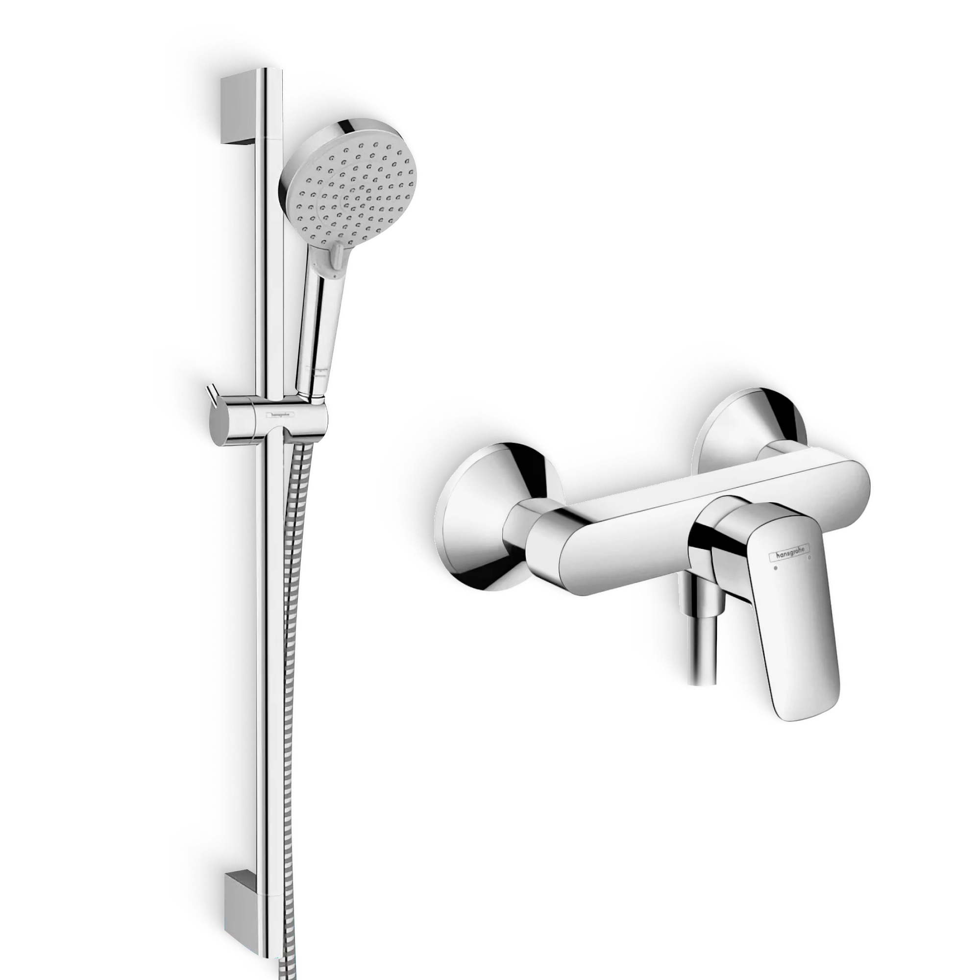 Душевой комплект Смеситель для душа Hansgrohe Logis 71600000 + Гарнитур Vernis Blend 26275000